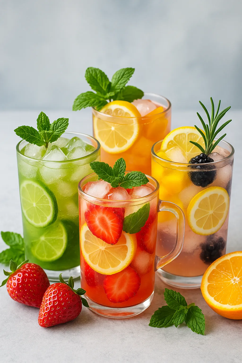 colorful-summer-mocktails-with-fruits-and-herbs