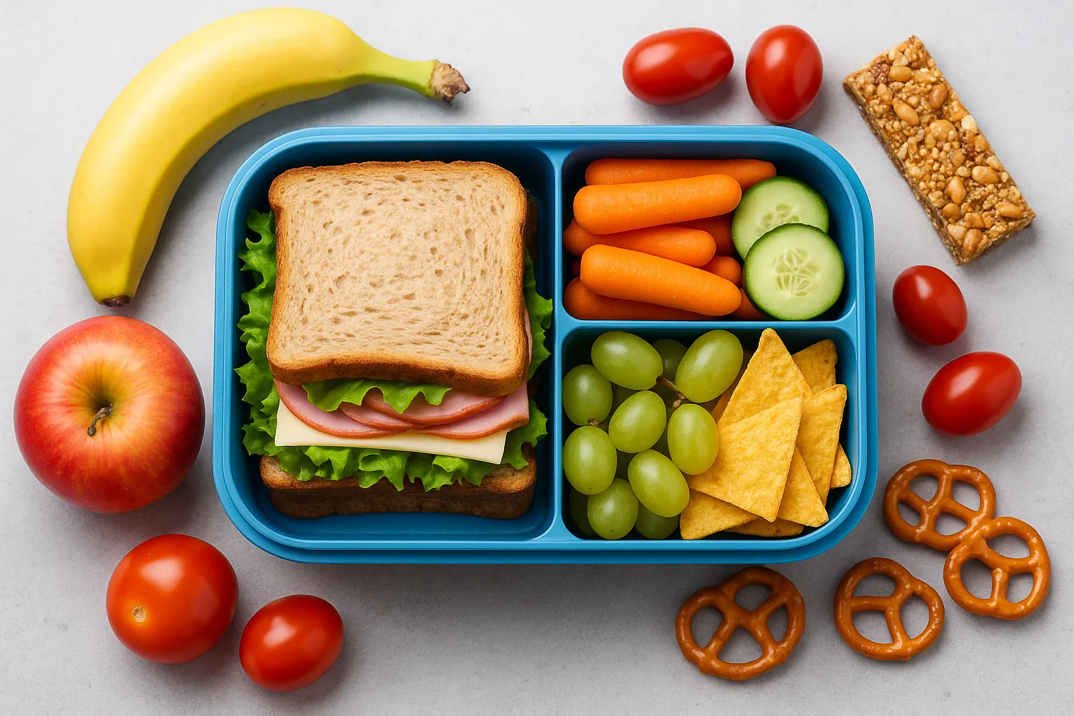 healthy-lunchbox-meal-ideas-with-sandwich-fruit-veggies