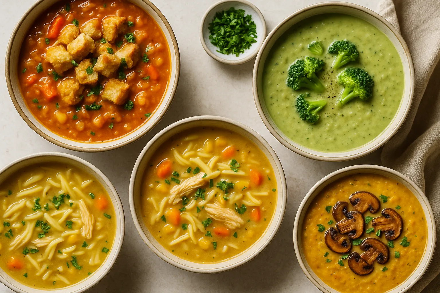 hearty-winter-soups-broccoli-chicken-veggie-bowls