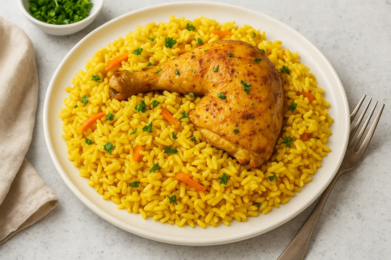Saffron Chicken with Aromatic Rice – Trending Comfort Dish