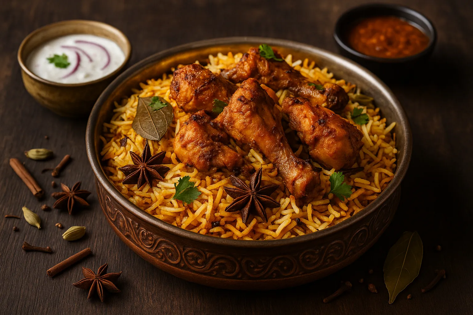 traditional-indian-chicken-biryani-in-copper-bowl